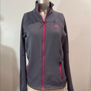 The North Face Women's Charcoal Jacket with Fuchsia Accents